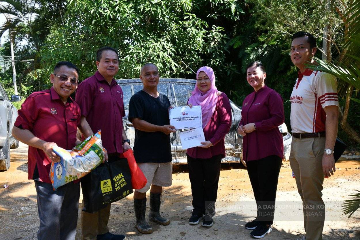 AADK Santuni Warga Kerja Bencana Alam di Sabah 2