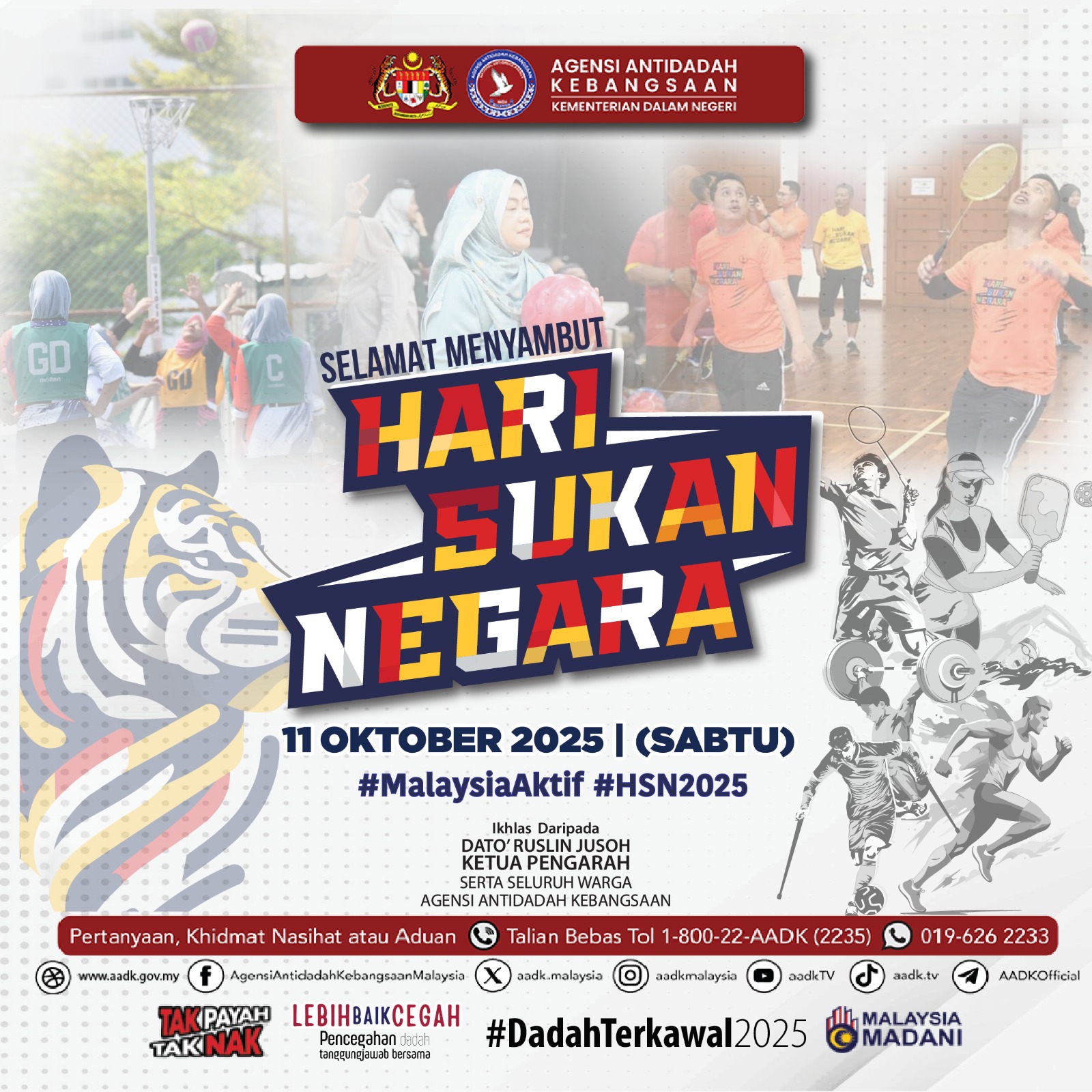 Sambutan Hari Sukan Negara Anjuran Bersama Kelab Kebajikan dan Sukan AADK 2025 1