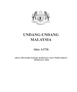AKTA PENAGIH DADAH (RAWATAN DAN PEMULIHAN) [Akta A1726]