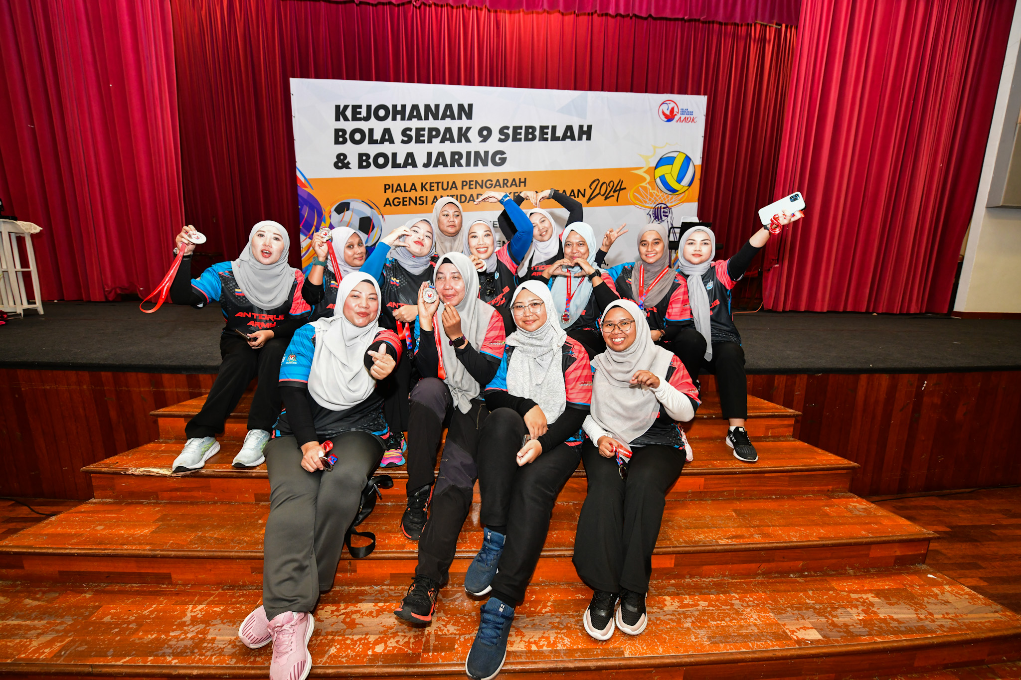 Kejohanan Bola Sepak 9 Sebelah dan Bola Jaring AADK7